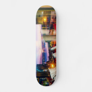 Skateboard Photographe Abstrait de l'aube dans la ville