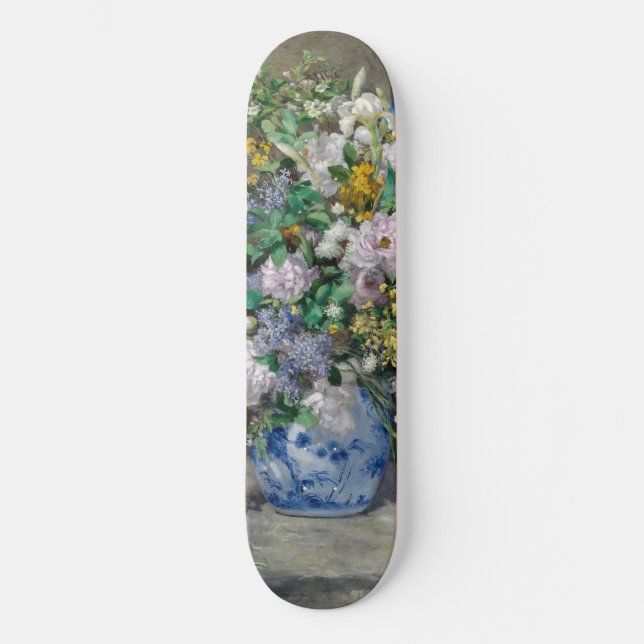 Skateboard Pierre-Auguste Renoir - Bouquet de printemps (Recto)