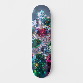 Skateboard Pierres précieuses et bijoux scintillants