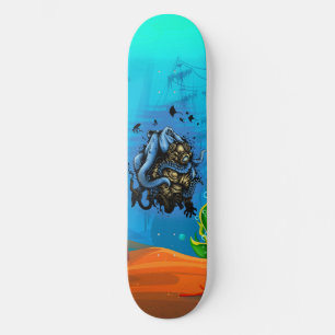 Skateboard Pieuvre de mer profonde malchanceuse Plongeur Vie 