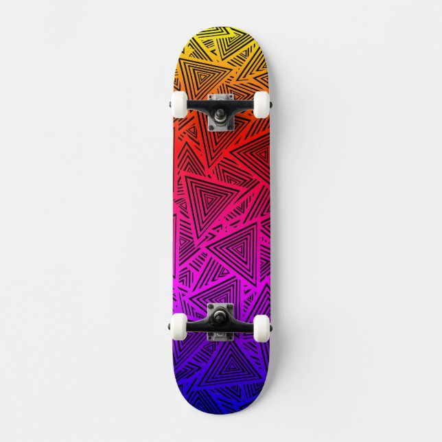 Skateboard Pile triangle Neon Echo (Recto)