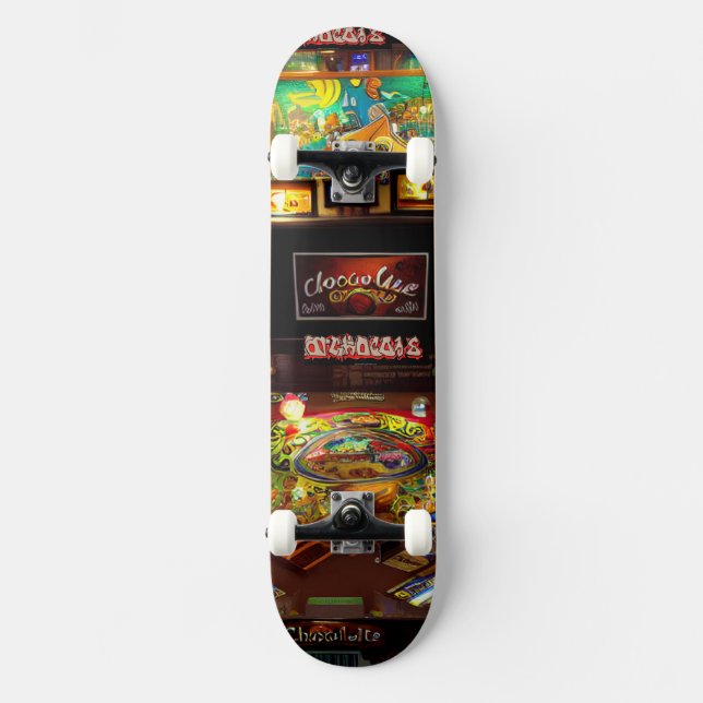 Skateboard Pinball "Chocolate Cafe Brun" (Recto)