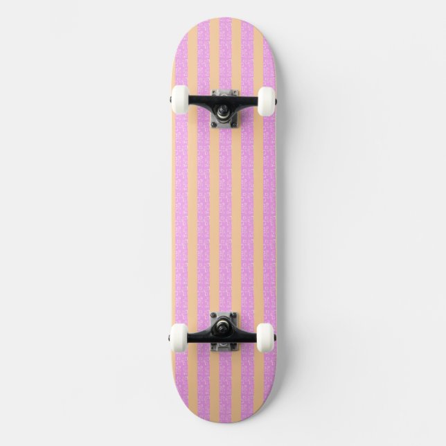 Skateboard Pink Geometric  (Recto)