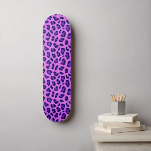 Skateboard Pink Violet Leopard Animal Print Skin Pattern