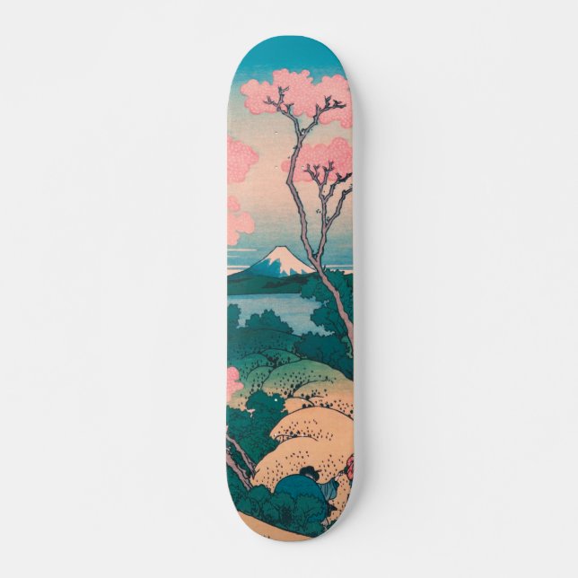 Skateboard Pique-nique de printemps sous les fleurs de cerisi (Devant)