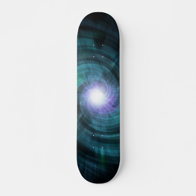Skateboard Pirouette cosmique bleue (Devant)