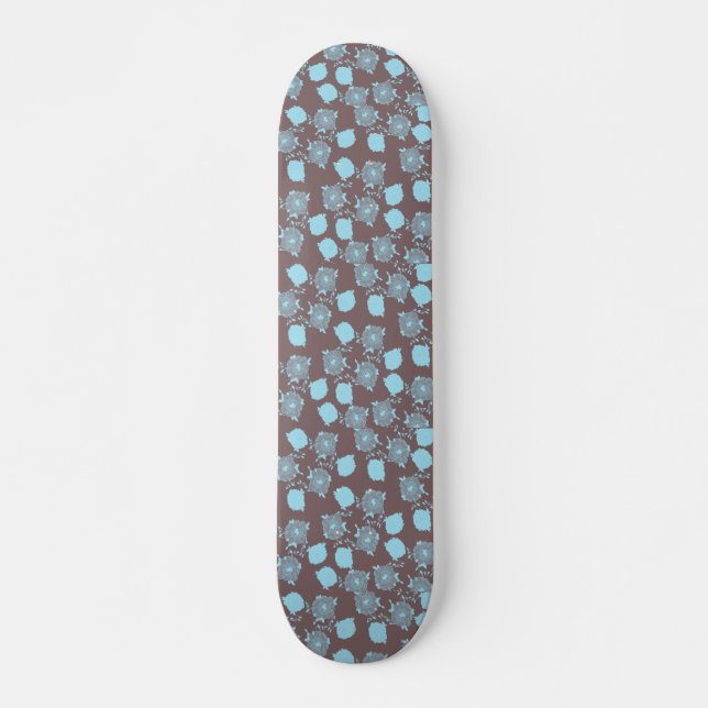Skateboard pivoine (Devant)