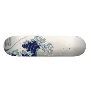 Skateboard PixDezines Vintage, grande vague, Hokusai 葛 飾 北 斎 