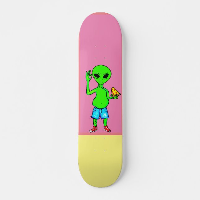 Skateboard Pizza étrangère par des @TheAstroBoss (Devant)