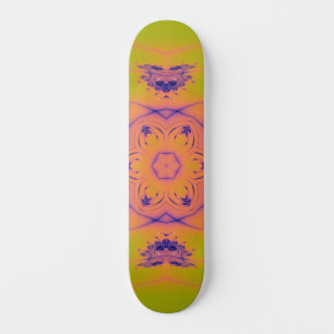 Skateboard Plage coucher de soleil Haut contraste Mandela