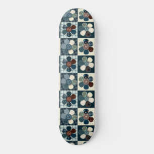Skateboard Plaid Floral Gingham Patch Style