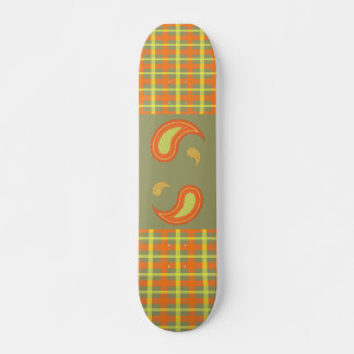 Skateboard Plaid & Paisley