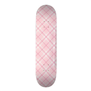 Skateboard Plaid rose-clair