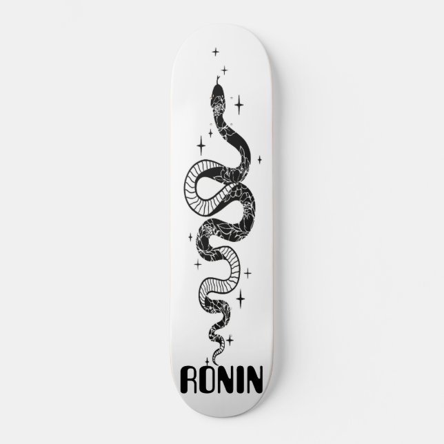 Skateboard Plan serpent de marque RONIN Whiteout Reverse SKAT (Recto)