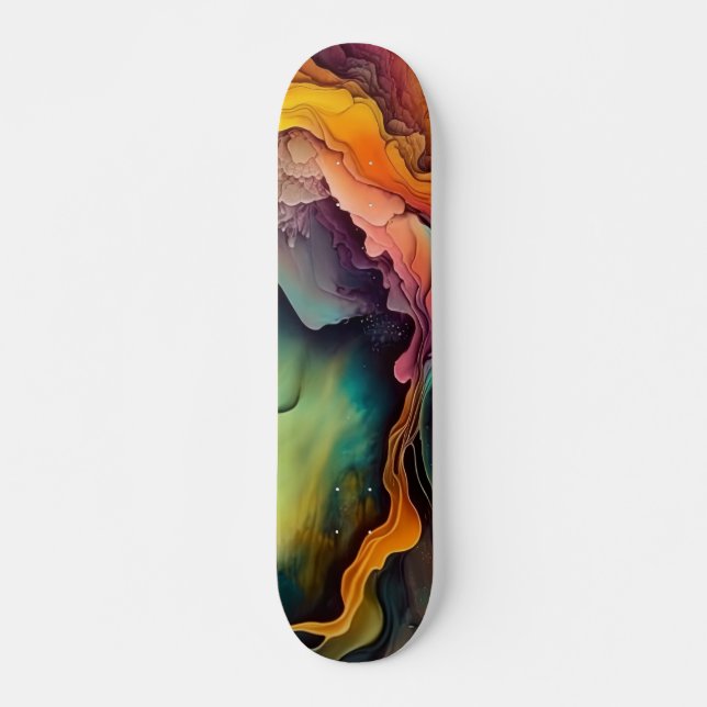 Skateboard Planche à roulettes abstraite (Devant)