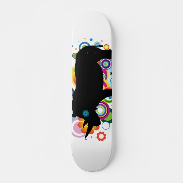 Skateboard Planche à roulettes abstraite de rhinocéros (Devant)