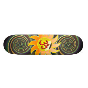 SKATEBOARD PLANCHE À ROULETTES ABSTRAITE D'OM