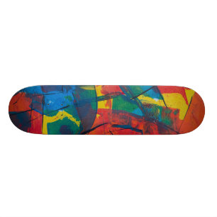 Skateboard Planche à roulettes acrylique d'art