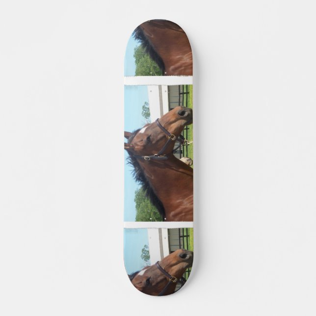 Skateboard Planche à roulettes Arabe vigilante de cheval (Devant)