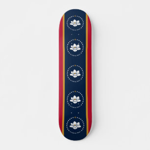 Skateboard Planche à roulettes avec le drapeau de l'État du M