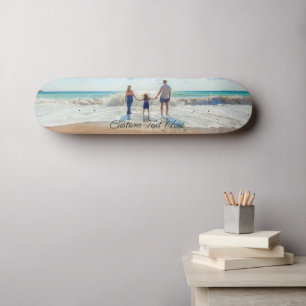 Skateboard Planche à roulettes avec photo de famille et texte