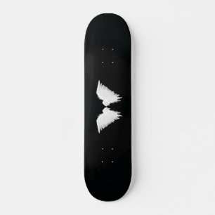 Skateboard Planche à roulettes blanche d'ailes