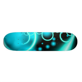 Skateboard Planche à roulettes bleue au néon