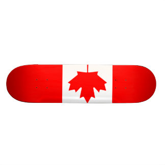 Skateboard Planche à roulettes canadienne de drapeau