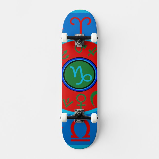 Skateboard Planche à roulettes Capricorne Zodiaque Astrologiq (Recto)