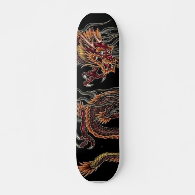 Skateboard Planche à roulettes chinoise de dragon (Devant)