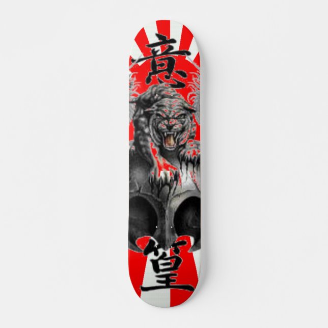 Skateboard Planche à roulettes chinoise de dragon - (Devant)