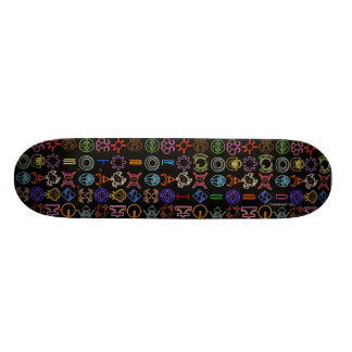 Skateboard Planche à roulettes cosmique de symboles