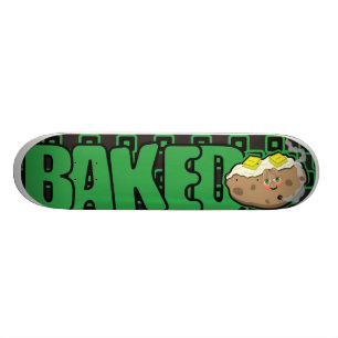 Skateboard Planche à roulettes cuite au four