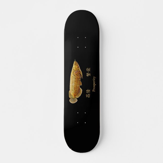 Skateboard Planche à roulettes d'Arowana de poissons de (Devant)