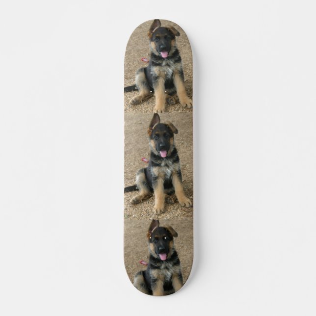 Skateboard Planche à roulettes de chiot de berger allemand (Devant)
