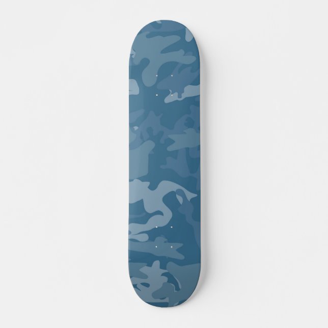 Skateboard Planche à roulettes de "COMBAT" (BLEU) (Devant)