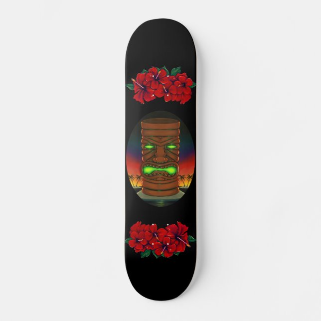 Skateboard Planche à roulettes de Dieu de Tiki (Recto)