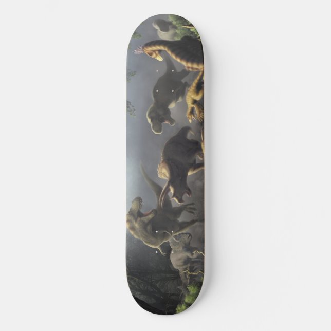 Skateboard Planche à roulettes de dinosaure (Recto)
