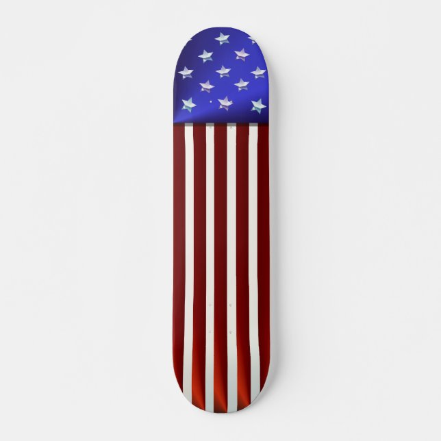 Skateboard Planche à roulettes de drapeau américain (Devant)