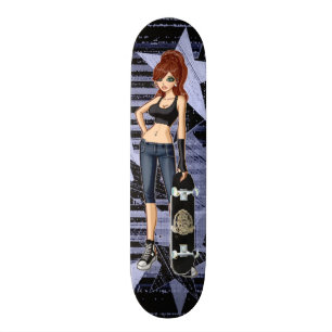 Skateboard Planche à roulettes de fille de patineur d'étoil