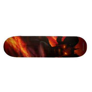 Skateboard Planche à roulettes de flamme de démon