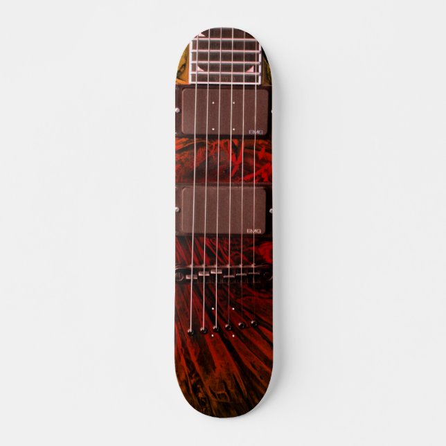 Skateboard Planche à roulettes de guitare (Devant)