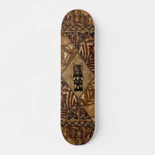 Skateboard Planche à roulettes de Hawaïen de Tiki de Tapa