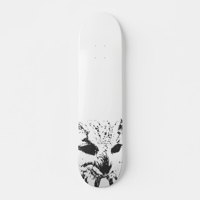 Skateboard Planche à roulettes de hibou (Devant)