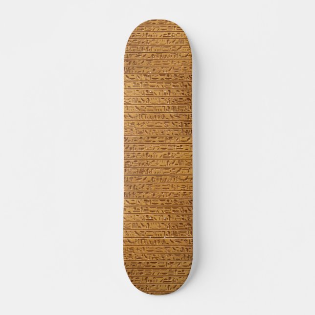 Skateboard Planche à roulettes de Hieroglyphse d'Egyptien (Devant)