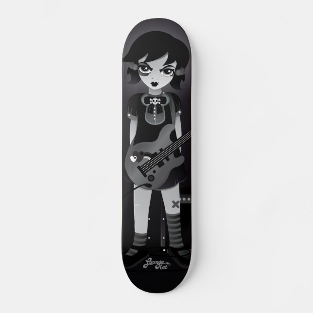 Skateboard Planche à roulettes de LoungeKat : Fille basse (Recto)