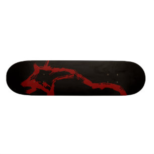 Skateboard planche à roulettes de loup