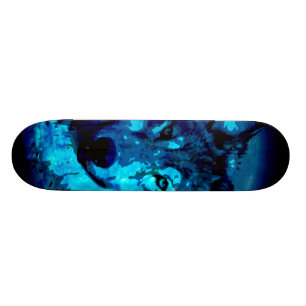Skateboard Planche à roulettes de loup de lueur de lune