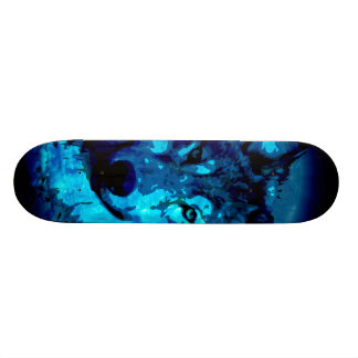 Skateboard Planche à roulettes de loup de lueur de lune