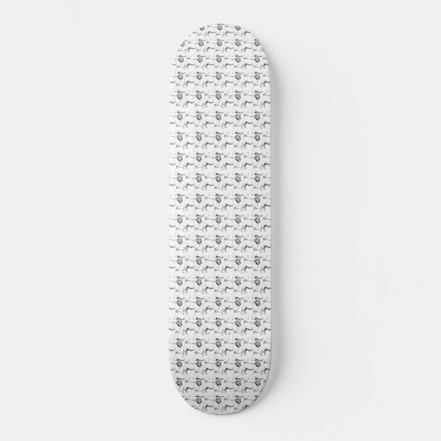Skateboard Planche à roulettes de motif de carlin (Recto)